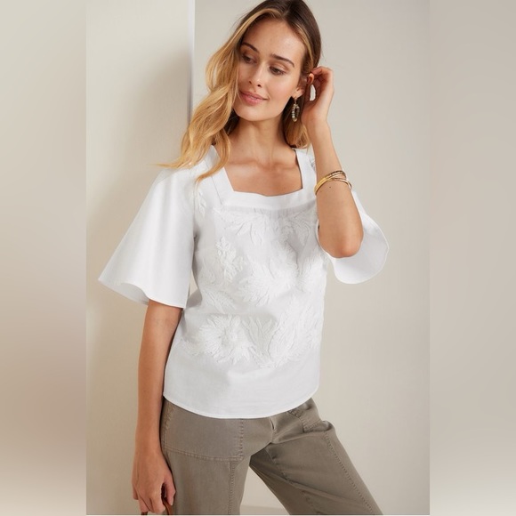 Soft Surroundings Embroidered Aylin Blouse N106-17 - Picture 1 of 8